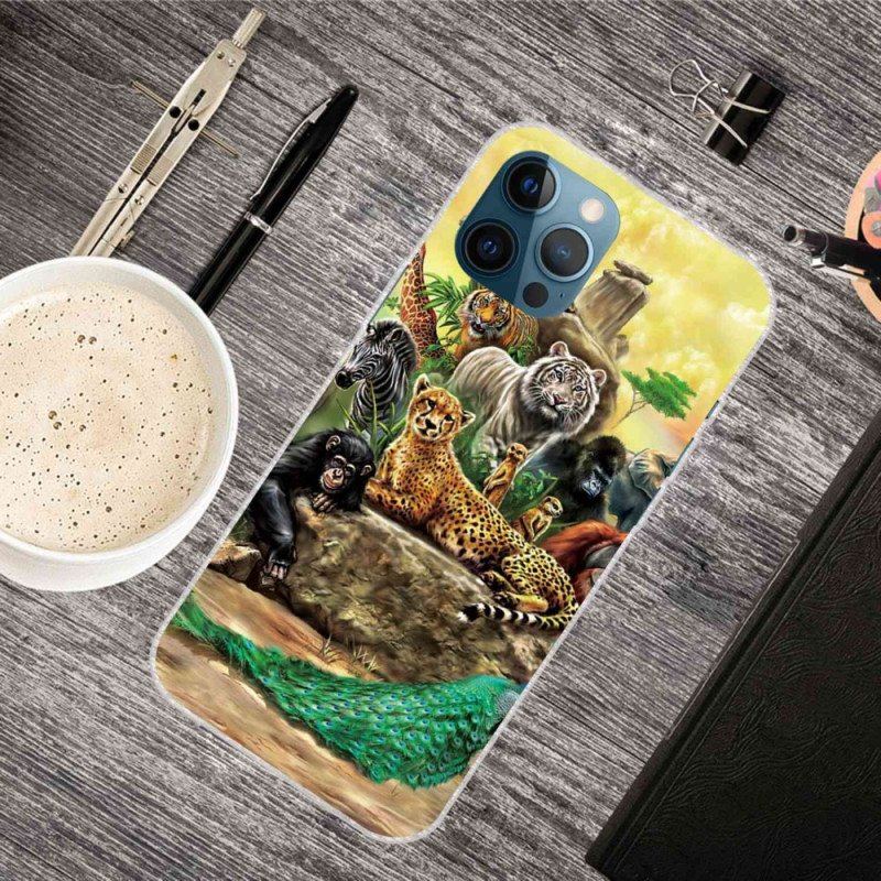 Etui do iPhone 14 Pro Max Zwierzęta Safari