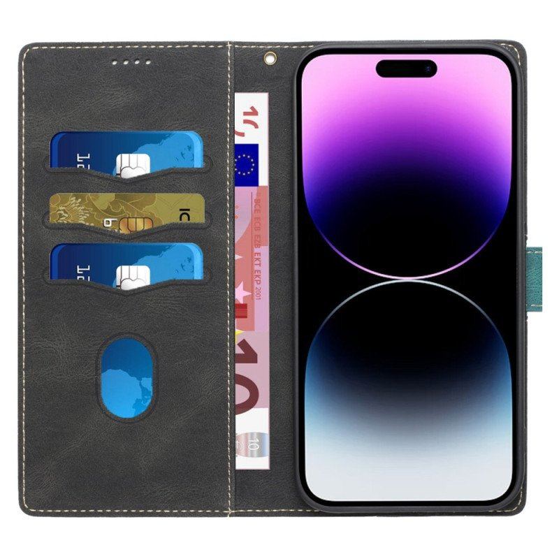 Etui Folio do iPhone 14 Pro Max Fryz Z Paskiem