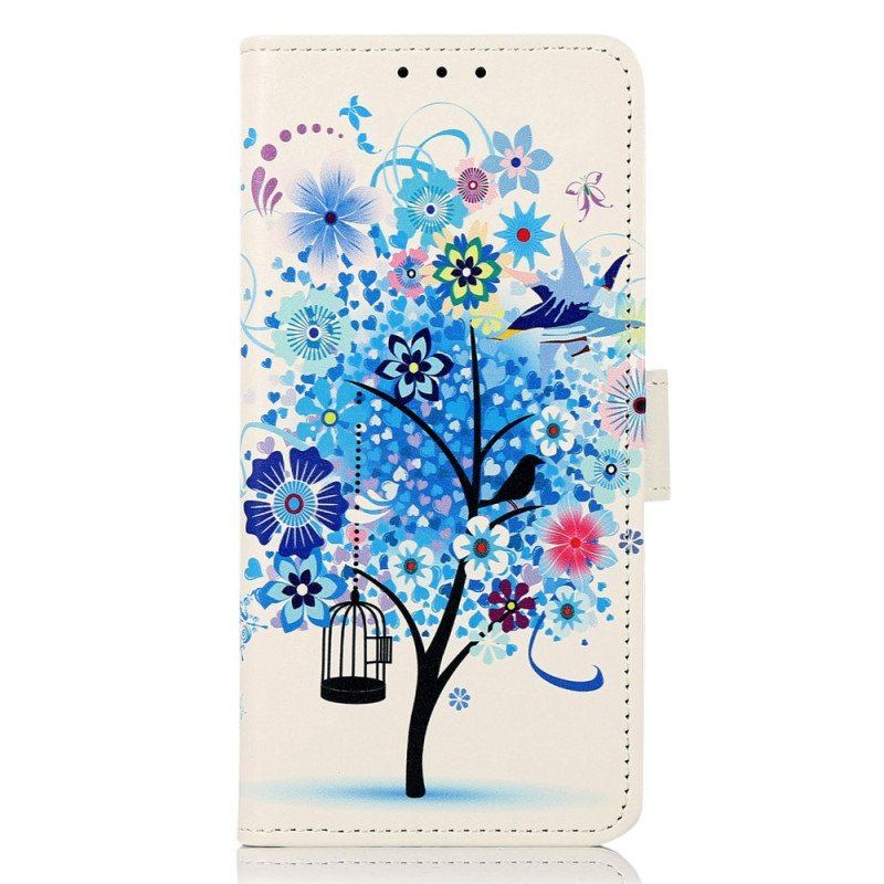 Etui Folio do iPhone 14 Pro Max Kwitnące Drzewo