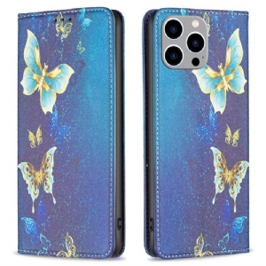 Etui Na Telefon do iPhone 14 Pro Max Etui Folio Motyle