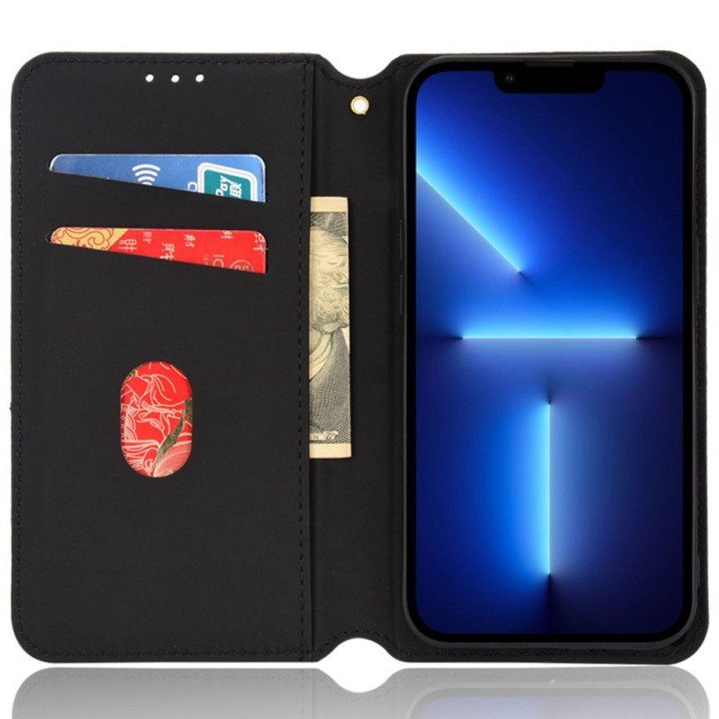 Etui Na Telefon do iPhone 14 Pro Max Etui Folio Tekstura 3d