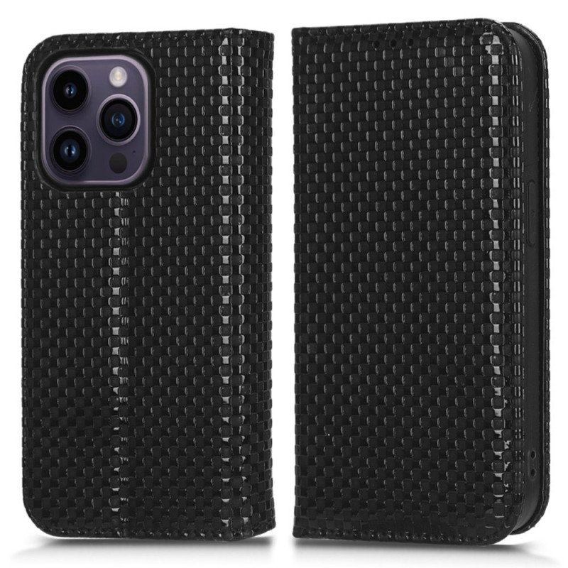 Etui Na Telefon do iPhone 14 Pro Max Etui Folio Teksturowane