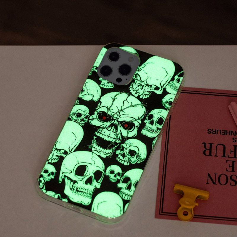 Etui do iPhone 15 Pro Fluorescencyjna Czaszka