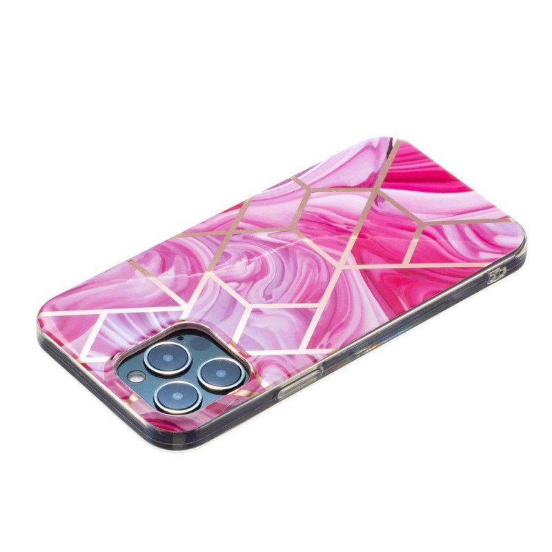 Etui do iPhone 15 Pro Marmur Geometryczny