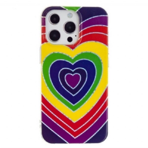 Etui do iPhone 15 Pro Psychodeliczne Serce