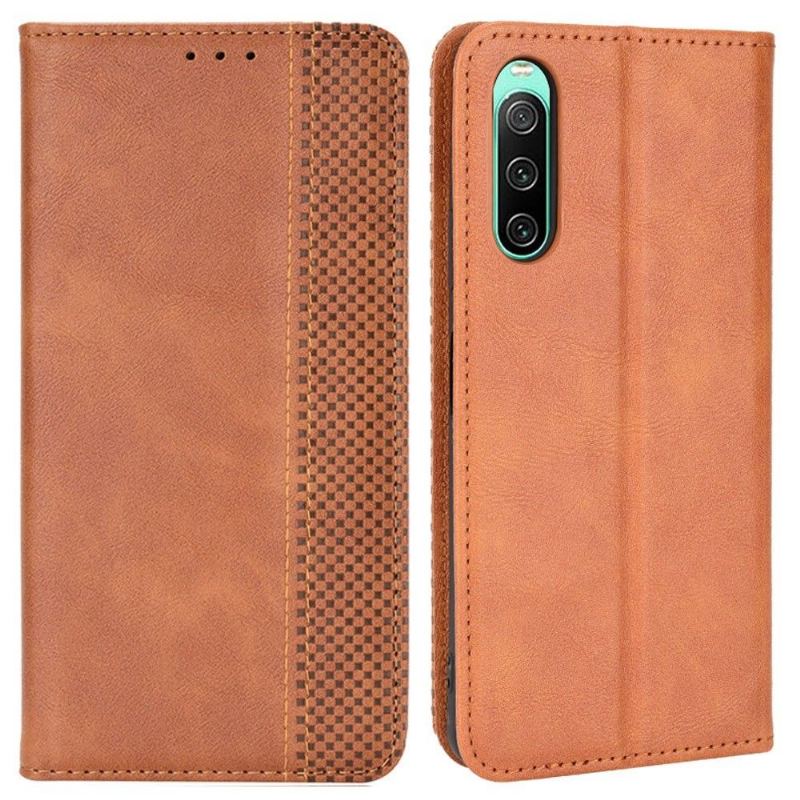 Etui do Sony Xperia 10 IV Anti-fall Cirénius Style Skóra