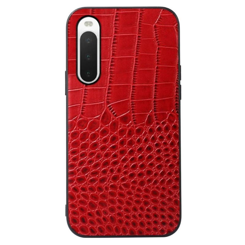 Etui do Sony Xperia 10 IV Colette Croc Effect Skóra