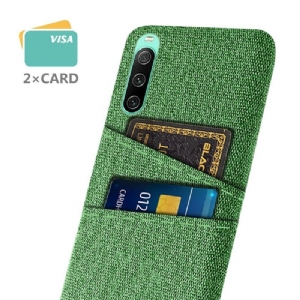 Etui do Sony Xperia 10 IV Tkaniny Posiadacz Karty