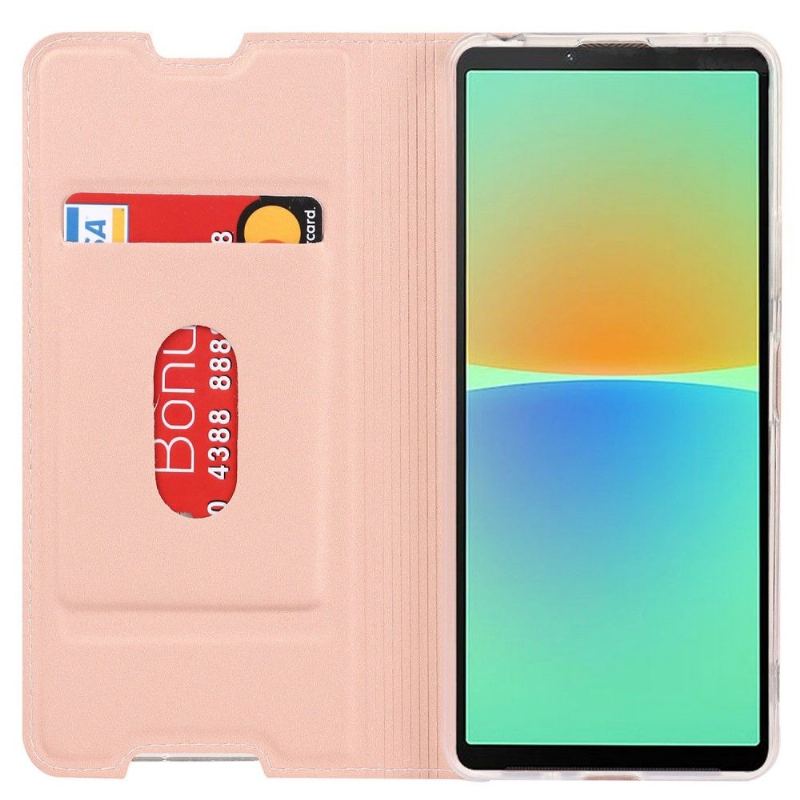 Etui Folio do Sony Xperia 10 IV Classic Faux Leather Minimalistyczny Biznes