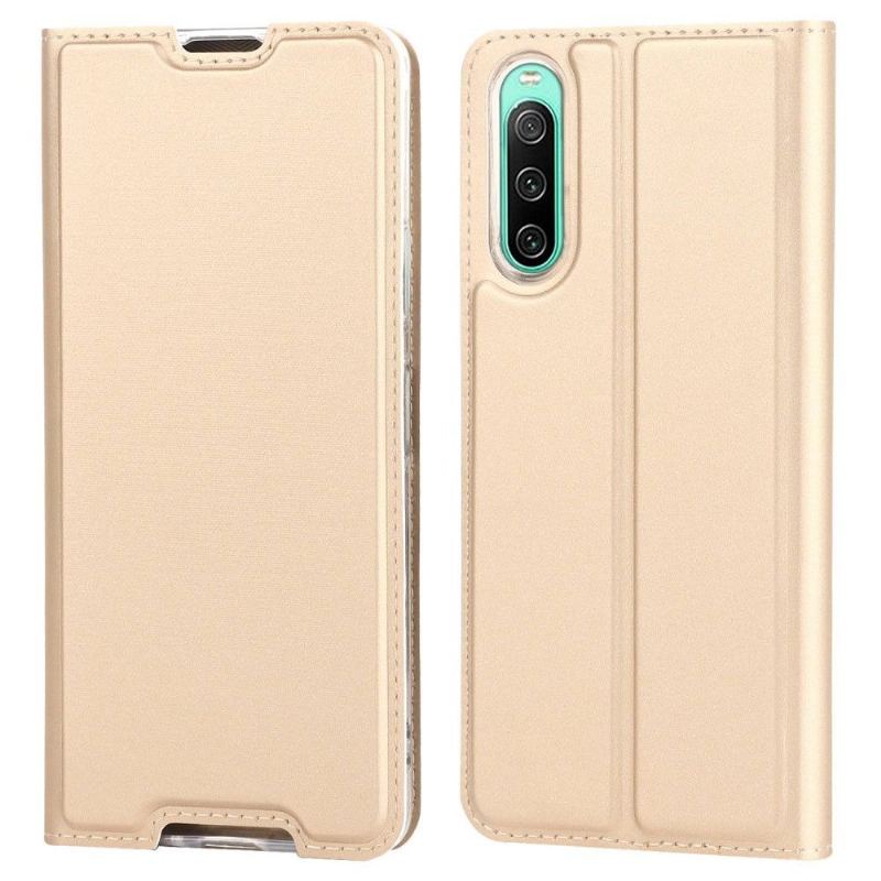 Etui Folio do Sony Xperia 10 IV Classic Faux Leather Minimalistyczny Biznes