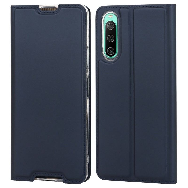 Etui Folio do Sony Xperia 10 IV Classic Faux Leather Minimalistyczny Biznes