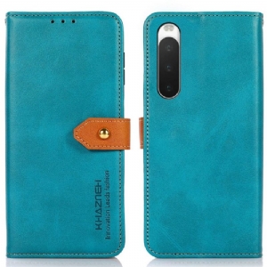 Etui Folio do Sony Xperia 10 IV Khazneh Bicolor Sztuczna Skóra