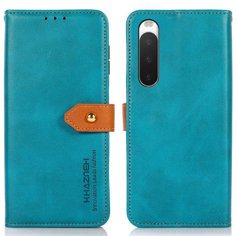 Etui Folio do Sony Xperia 10 IV Khazneh Bicolor Sztuczna Skóra