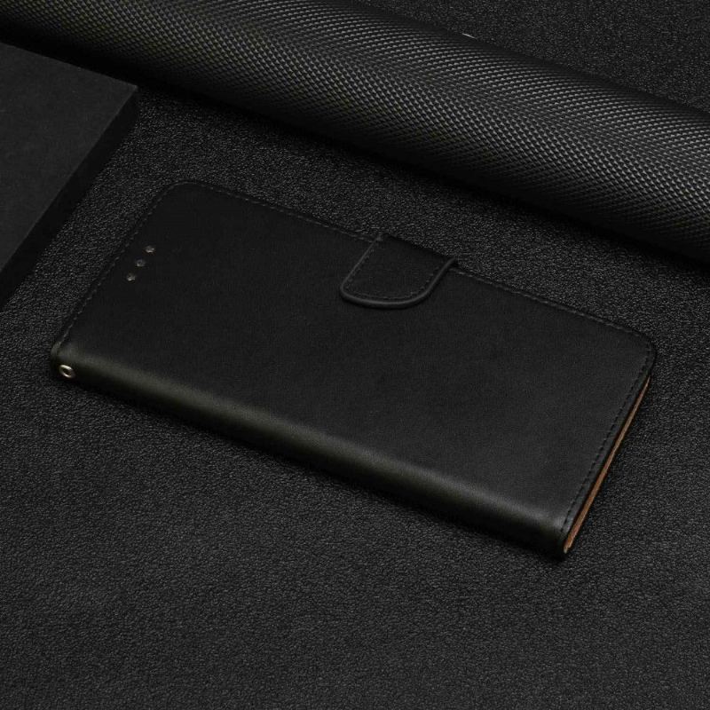 Etui Folio do Sony Xperia 10 IV Obrzeża Gładka Skóra Dotykowa