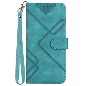 Etui Folio Google Pixel 9 Pro Linie Graficzne Etui Ochronne