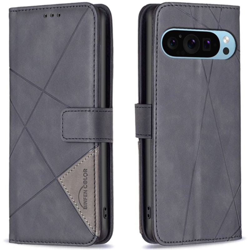 Etui Folio Google Pixel 9 Pro Wzory Geometryczne Binfen Kolor Etui Ochronne