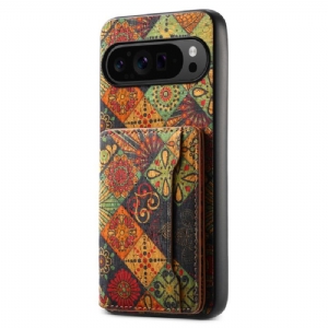 Etui Google Pixel 9 Pro Kwiatowe Etui Na Karty Etui Ochronne