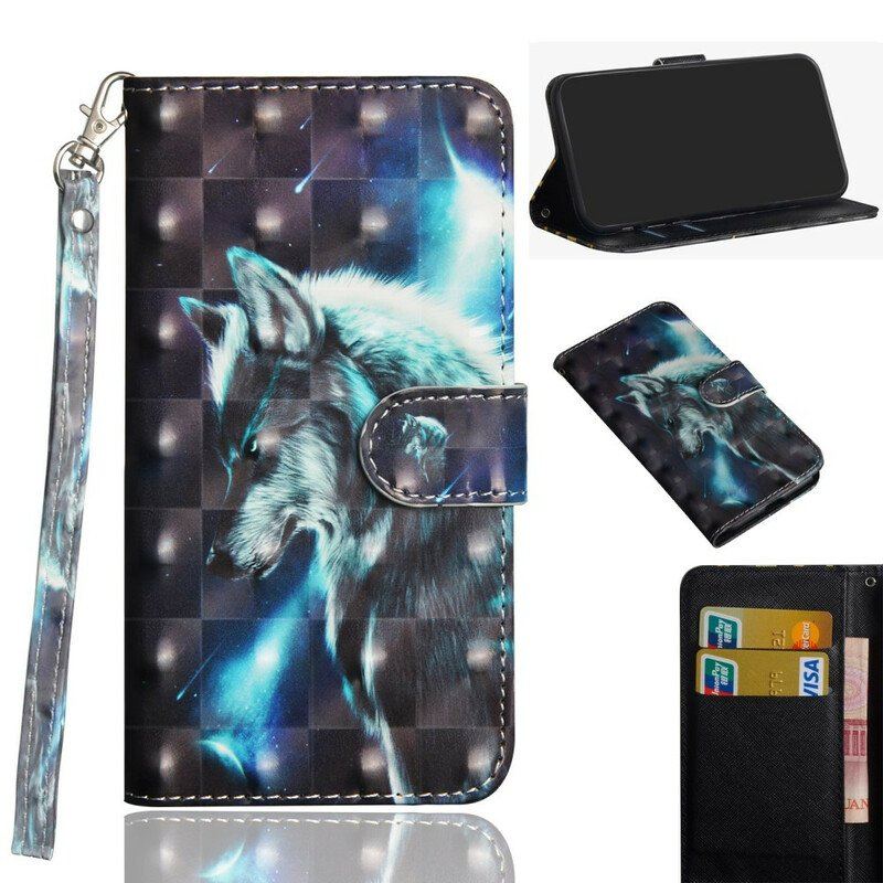 Etui Folio do Realme C11 Majestatyczny Wilk