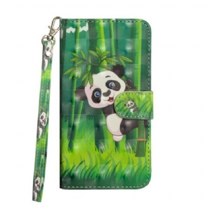 Etui Folio do Realme C11 Panda I Bambus