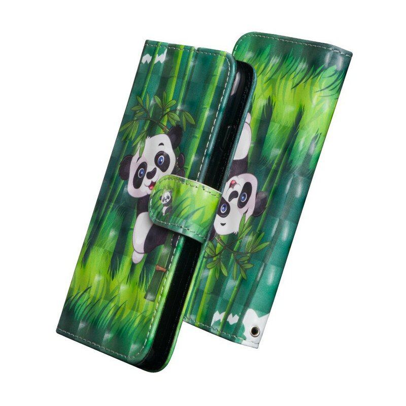 Etui Folio do Realme C11 Panda I Bambus