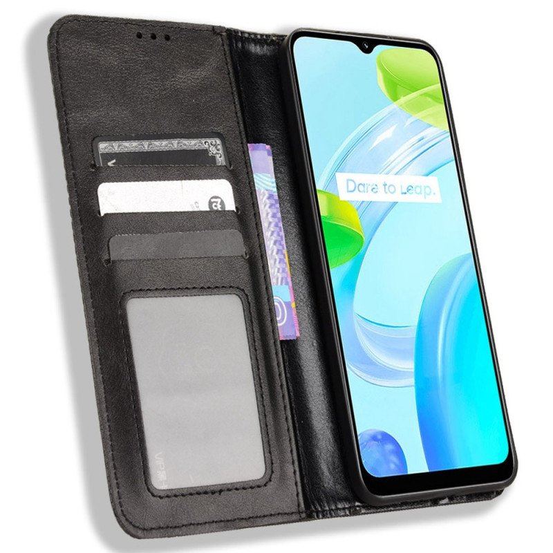 Etui Na Telefon do Realme C30 Etui Folio Zabytkowy Styl