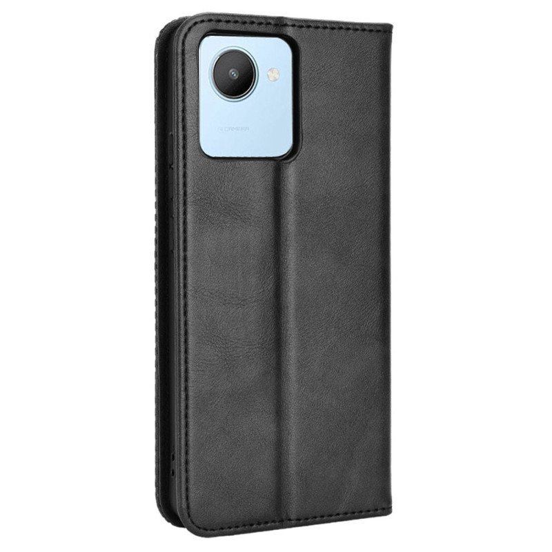 Etui Na Telefon do Realme C30 Etui Folio Zabytkowy Styl