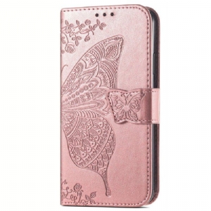 Etui Folio do Vivo Y35 Barokowy Motyl