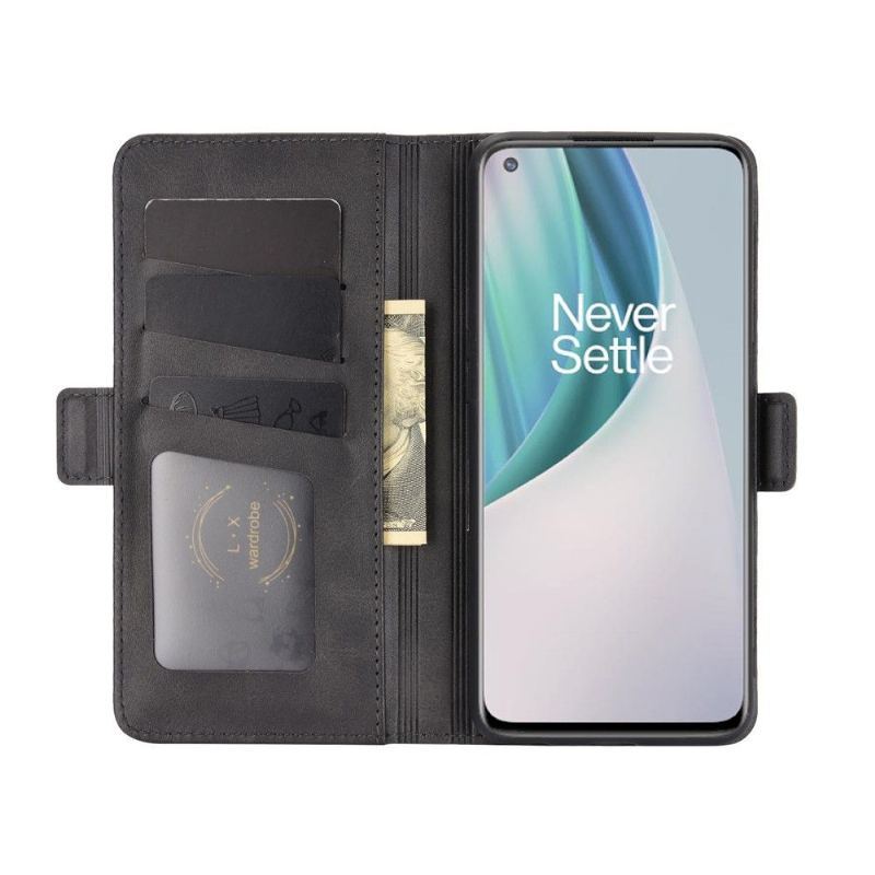 Etui do OnePlus Nord N10 Classic Portfel Matowy Pokrowiec Ze Sztucznej Skóry