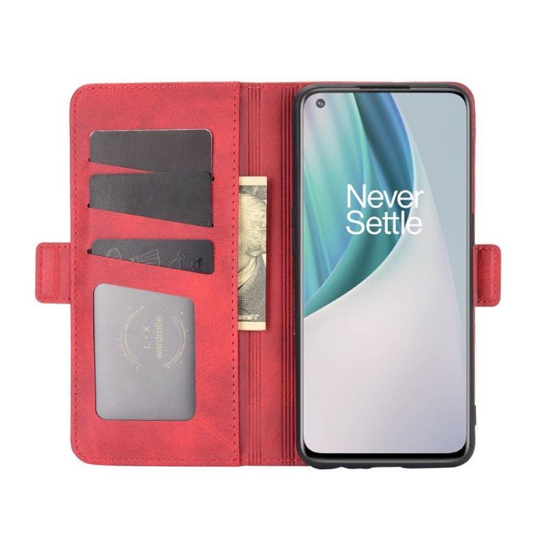 Etui do OnePlus Nord N10 Classic Portfel Matowy Pokrowiec Ze Sztucznej Skóry