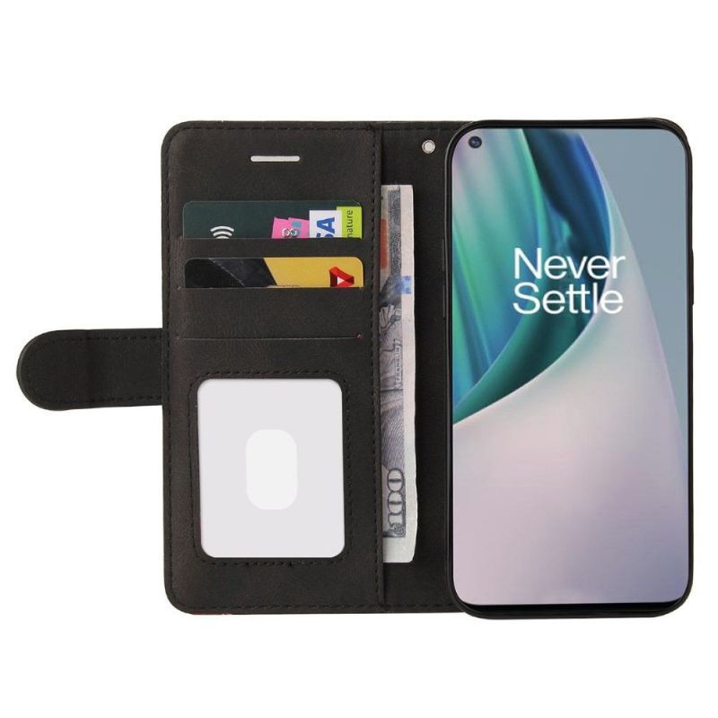 Etui Folio do OnePlus Nord N10 Bicolor Artystyczny