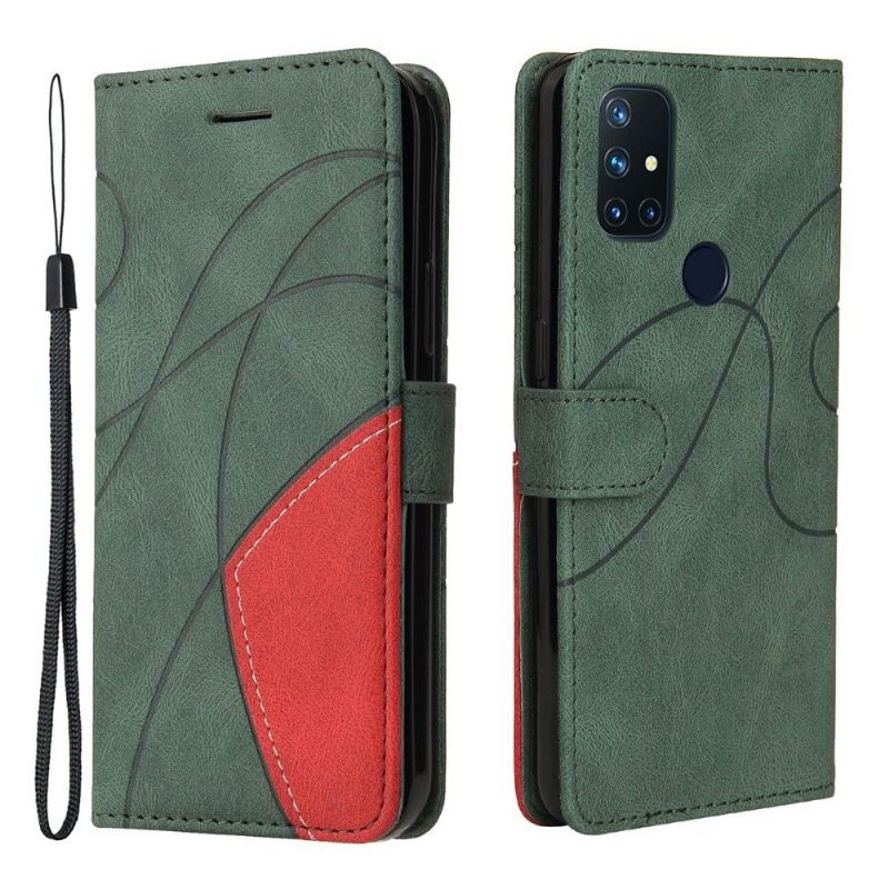 Etui Folio do OnePlus Nord N10 Bicolor Artystyczny