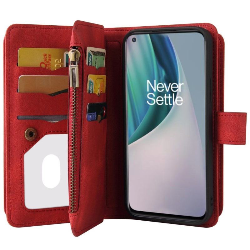 Etui Folio do OnePlus Nord N10 Classic Portfel z Łańcuch