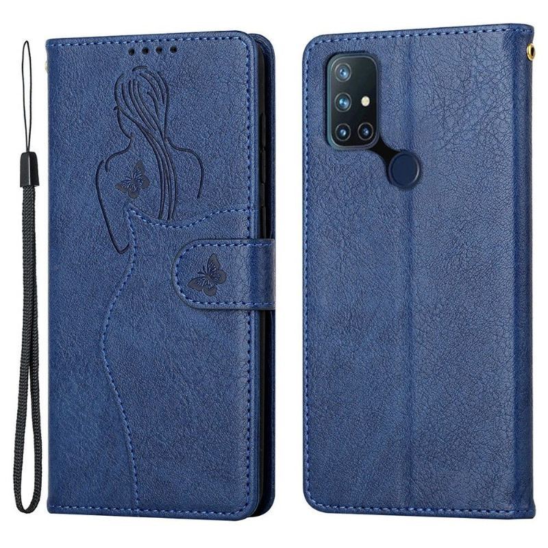 Etui Folio do OnePlus Nord N10 Classic Premium Ilustracja Dziewczyna