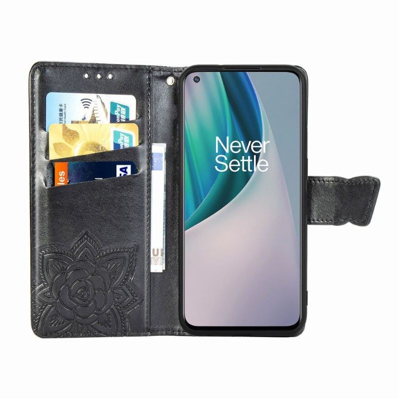 Etui Folio do OnePlus Nord N10 Motyl Ulga