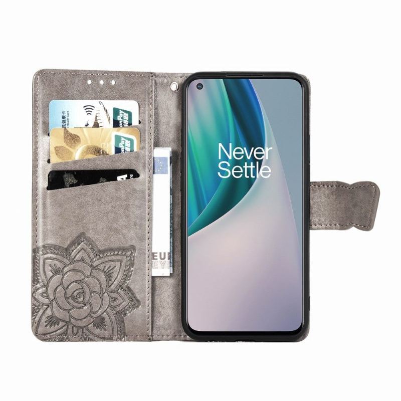 Etui Folio do OnePlus Nord N10 Motyl Ulga