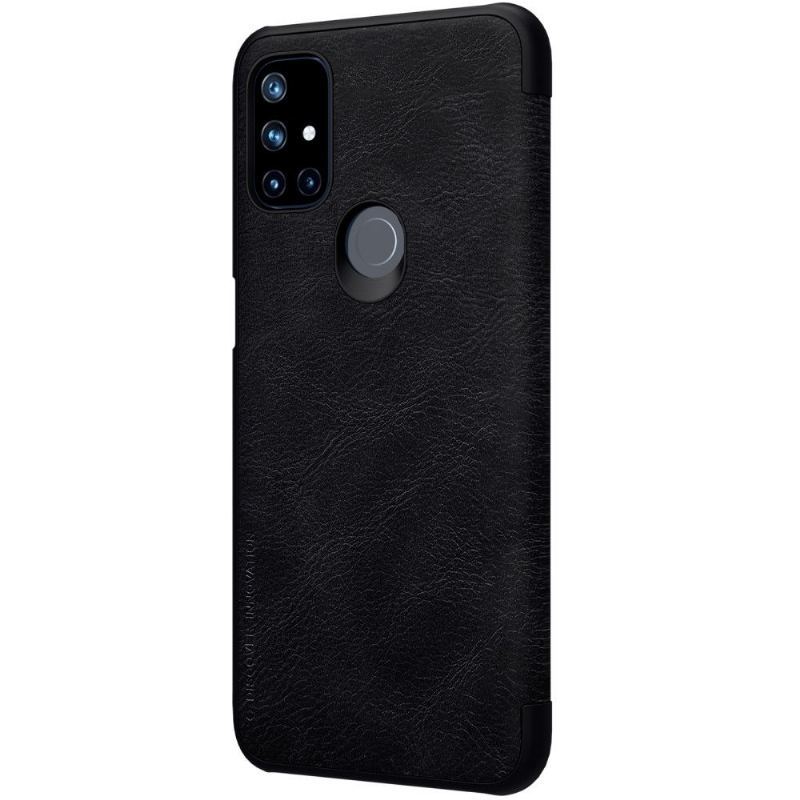 Etui Folio do OnePlus Nord N10 Seria Qin Efekt Skóry