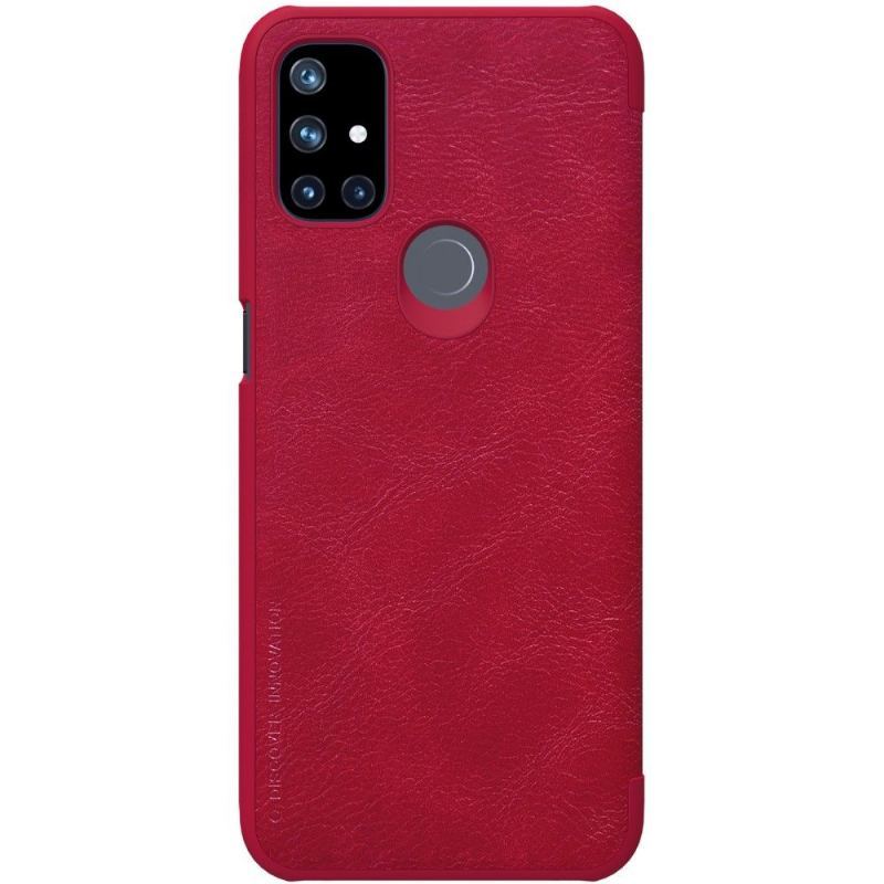 Etui Folio do OnePlus Nord N10 Seria Qin Efekt Skóry