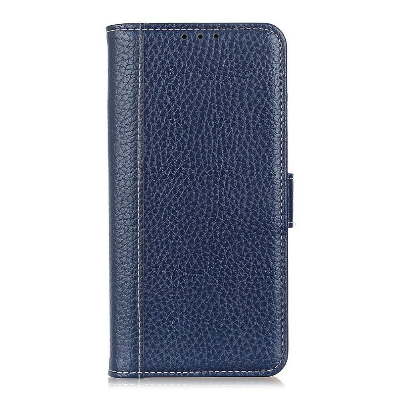 Etui Folio do OnePlus Nord N10 Skóra Ziarnista Szwy