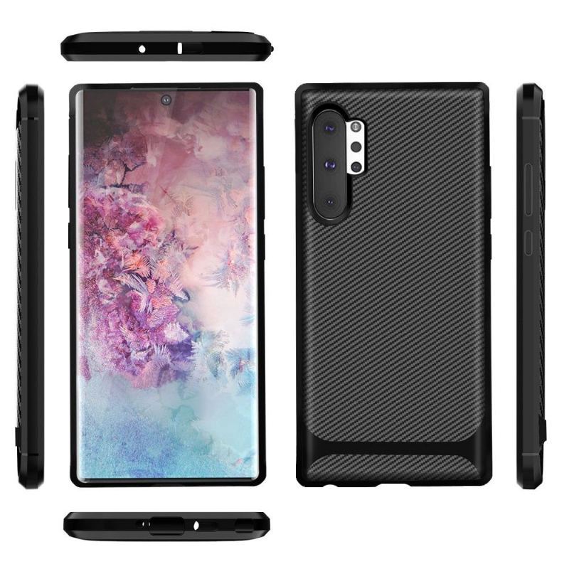 Etui do Samsung Galaxy Note 10+ / Note 10+ 5G Biznes Carbon Case - Czarny