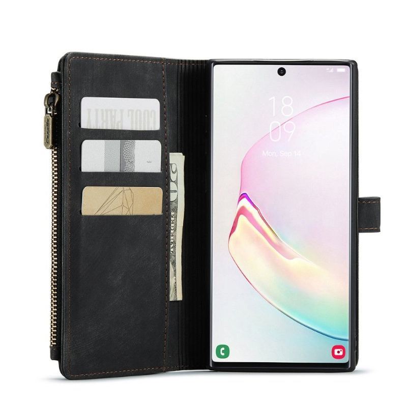 Etui Folio do Samsung Galaxy Note 10+ / Note 10+ 5G Obrzeża Pojemnik Na Karty Serii C30