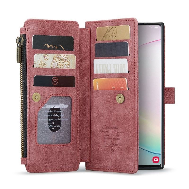 Etui Folio do Samsung Galaxy Note 10+ / Note 10+ 5G Obrzeża Pojemnik Na Karty Serii C30