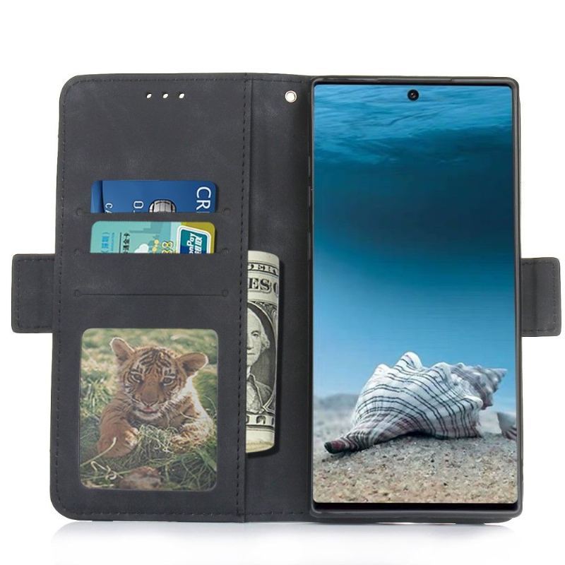 Etui Folio do Samsung Galaxy Note 10+ / Note 10+ 5G Obrzeża Premium Z Posiadaczem Karty