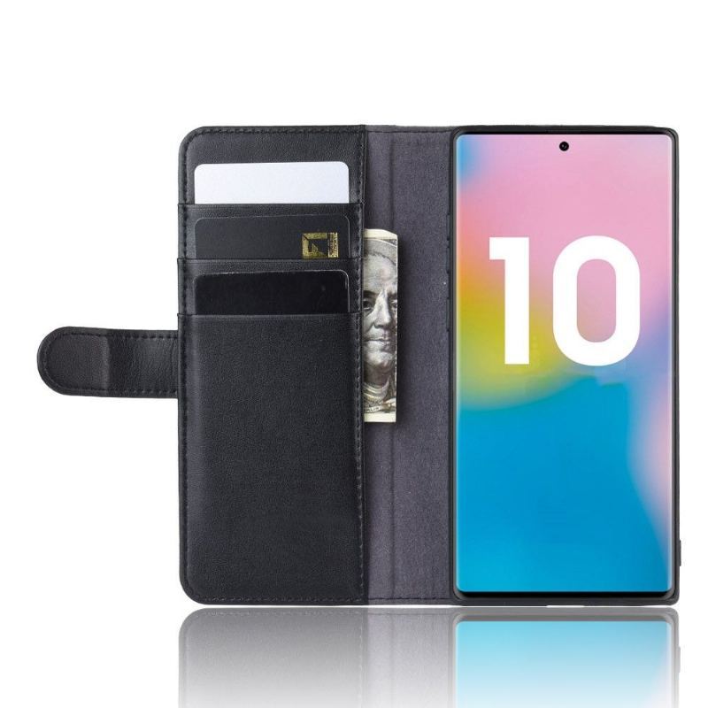 Etui Folio do Samsung Galaxy Note 10+ / Note 10+ 5G Premium Skóra