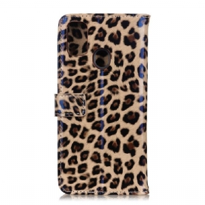 Etui Na Telefon Pokrowce do OnePlus Nord N100 Biznes Faux Leather Leopard Style