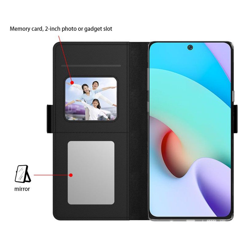 Etui Folio Do Xiaomi Redmi Note 13 Pro Plus 5g Lusterko I Przednie Etui Na Karty