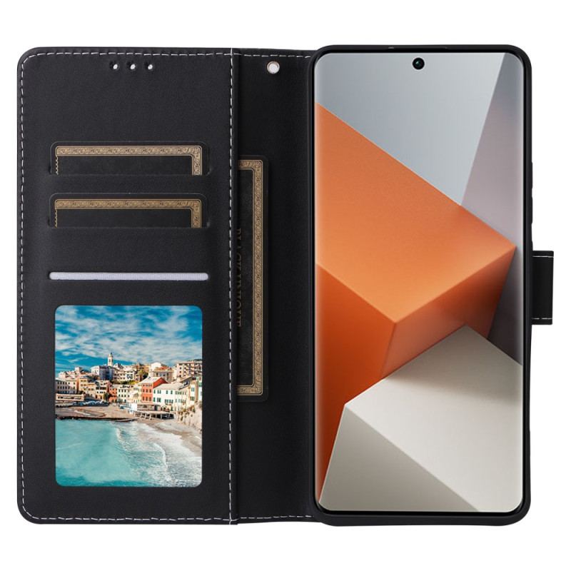 Etui Folio Do Xiaomi Redmi Note 13 Pro Plus 5g Styl Marmurkowy Z Paskiem