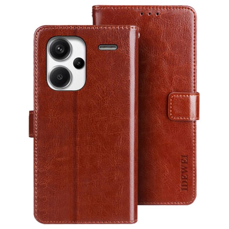 Etui Folio Xiaomi Redmi Note 13 Pro Plus 5g Efekt Skóry Idewei