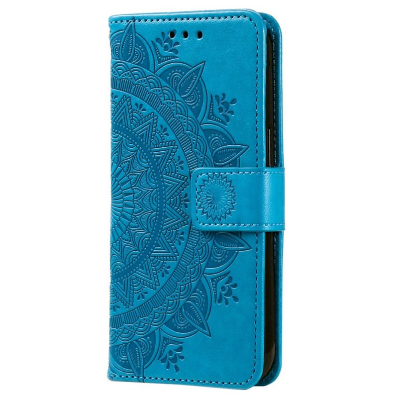 Etui Folio Xiaomi Redmi Note 13 Pro Plus 5g Mandala Słońce Z Paskiem Etui Ochronne