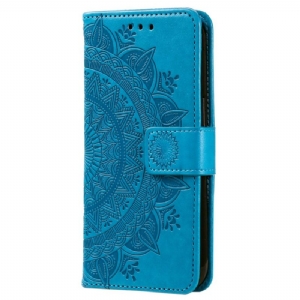 Etui Folio Xiaomi Redmi Note 13 Pro Plus 5g Mandala Słońce Z Paskiem Etui Ochronne