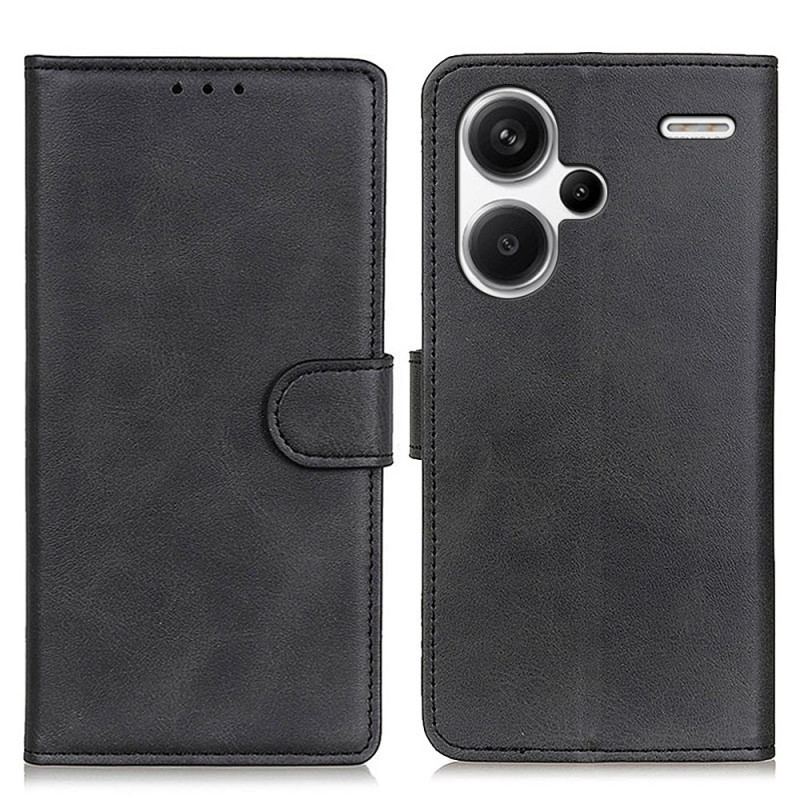 Etui Folio Xiaomi Redmi Note 13 Pro Plus 5g Matowa Sztuczna Skóra Etui Ochronne